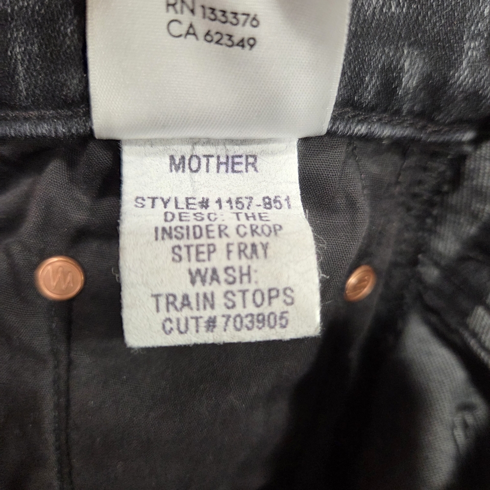 NWOT Mother The Insider Crop Step Fray In Train Stops - Picture 10 of 11